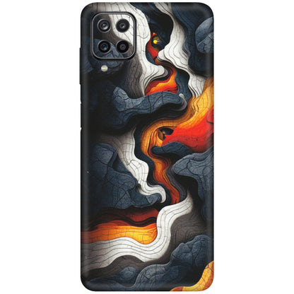 Samsung M/F/Note/Flip and C Phone Skins (All Models) - Abstract Volcanic Layers - Matte Finish (M-52) Samsung Galaxy M12
