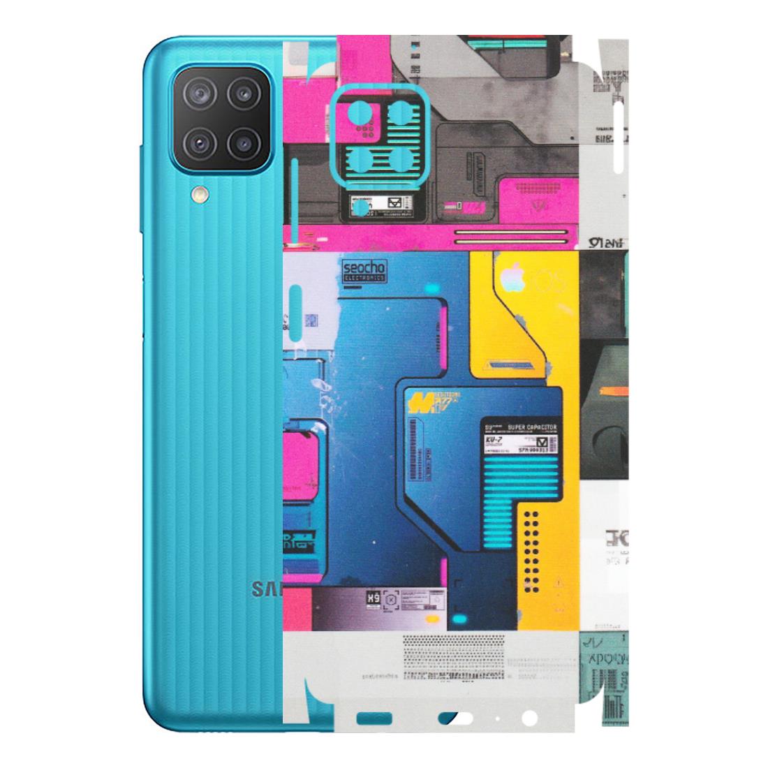 Samsung M/F/Note/Flip and C Phone Skins (All Models) - Colourfull Motherboard Internals - Matte Finish (M-55) Samsung Galaxy M12