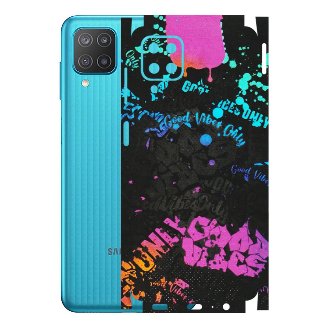 Samsung M/F/Note/Flip and C Phone Skins (All Models) - Majestic Black Vibes - Matte Finish (M-62) Samsung Galaxy M12