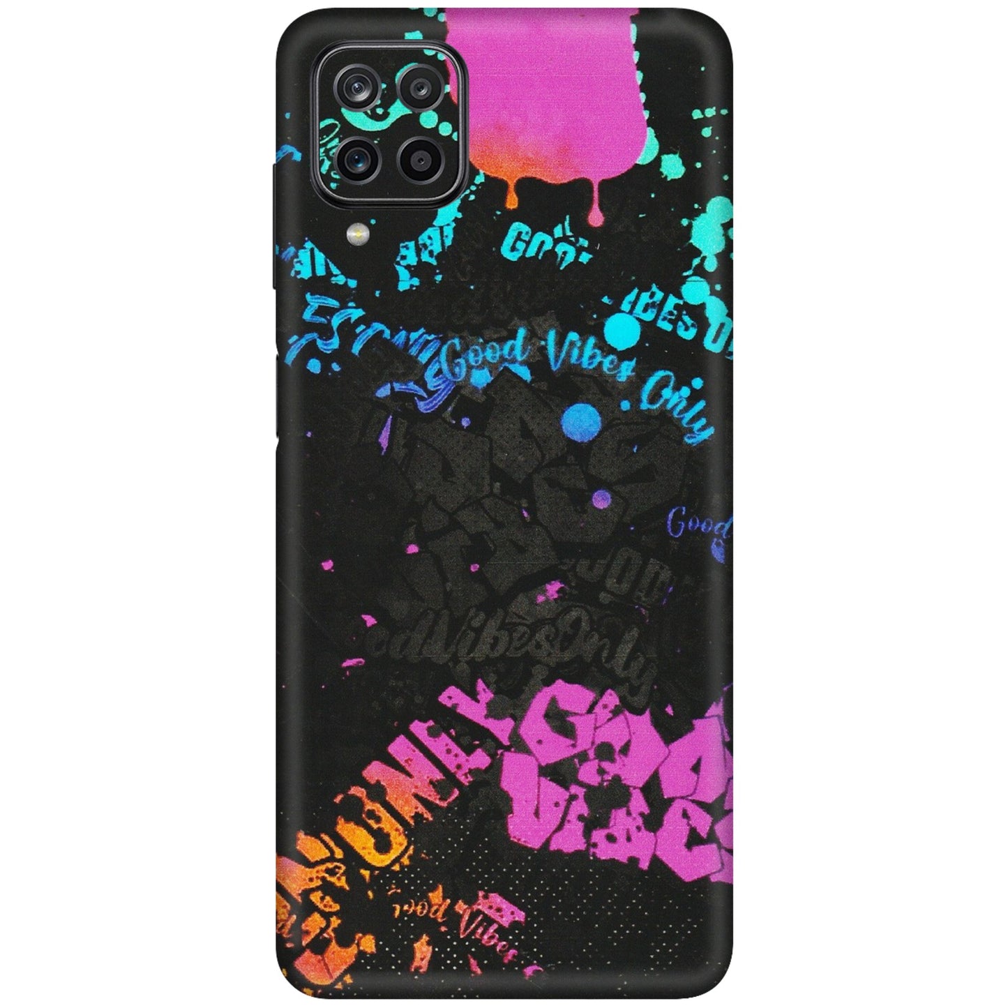 Samsung M/F/Note/Flip and C Phone Skins (All Models) - Majestic Black Vibes - Matte Finish (M-62) Samsung Galaxy M12