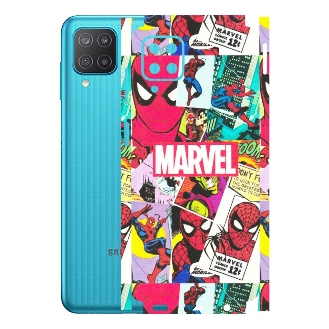 Samsung M/F/Note/Flip and C Phone Skins (All Models) - Marvel Comic Spiderman Grafitti - Matte Finish (M-72) Samsung Galaxy M12