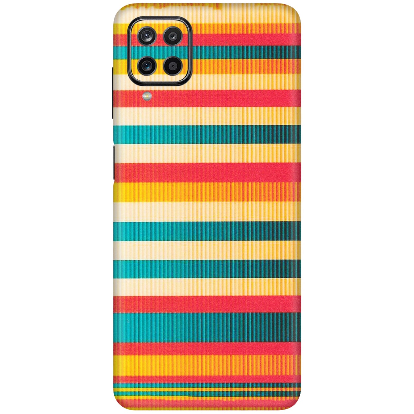 Samsung M/F/Note/Flip and C Phone Skins (All Models) - Colourful Stripes Soothing Effect - Matte Finish (M-86) Samsung Galaxy M12