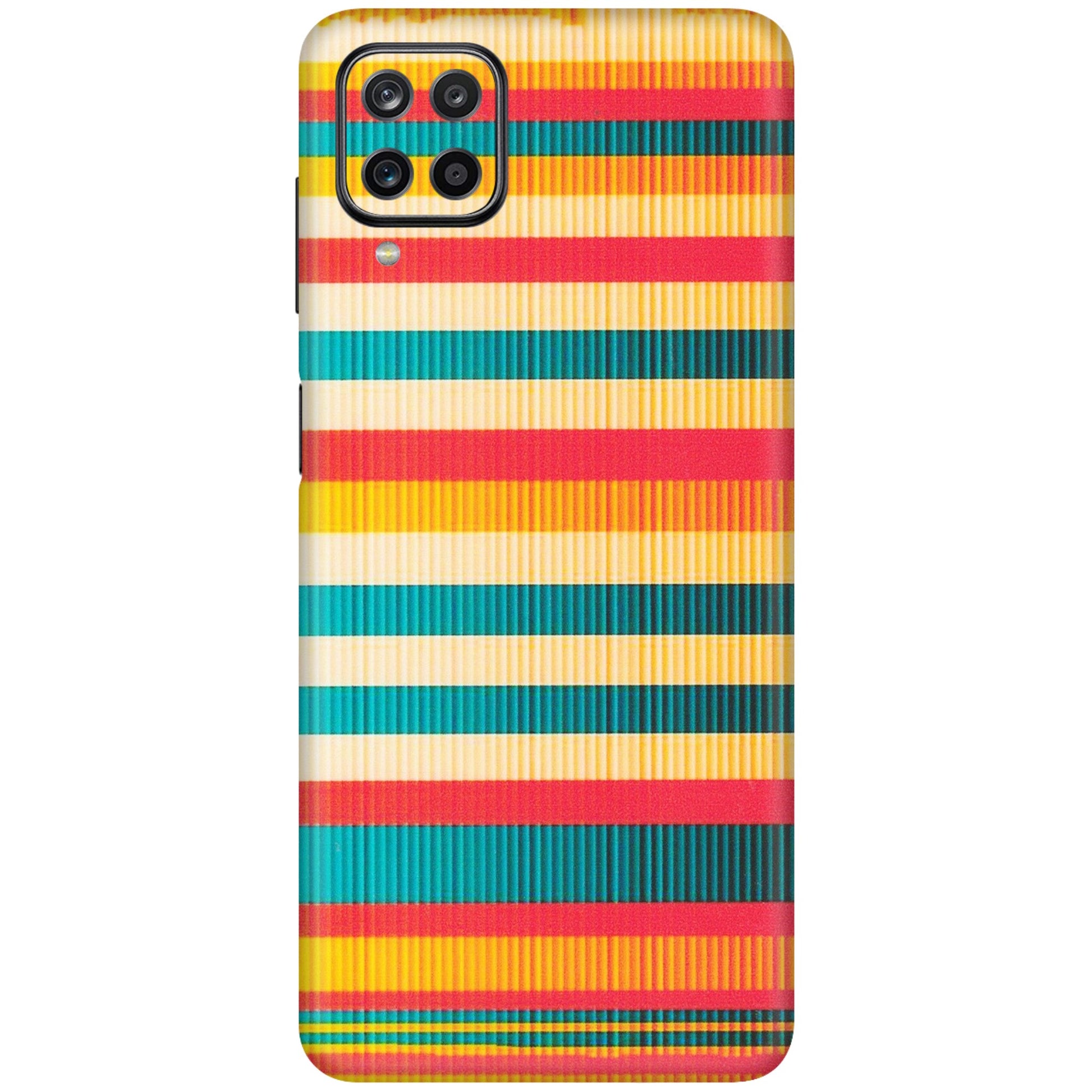 Samsung M/F/Note/Flip and C Phone Skins (All Models) - Colourful Stripes Soothing Effect - Matte Finish (M-86) Samsung Galaxy M12