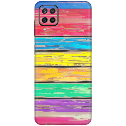 Samsung M/F/Note/Flip and C Phone Skins (All Models) - Multi Colour Wooden Wall - Matte Finish (M-96) Samsung Galaxy M12