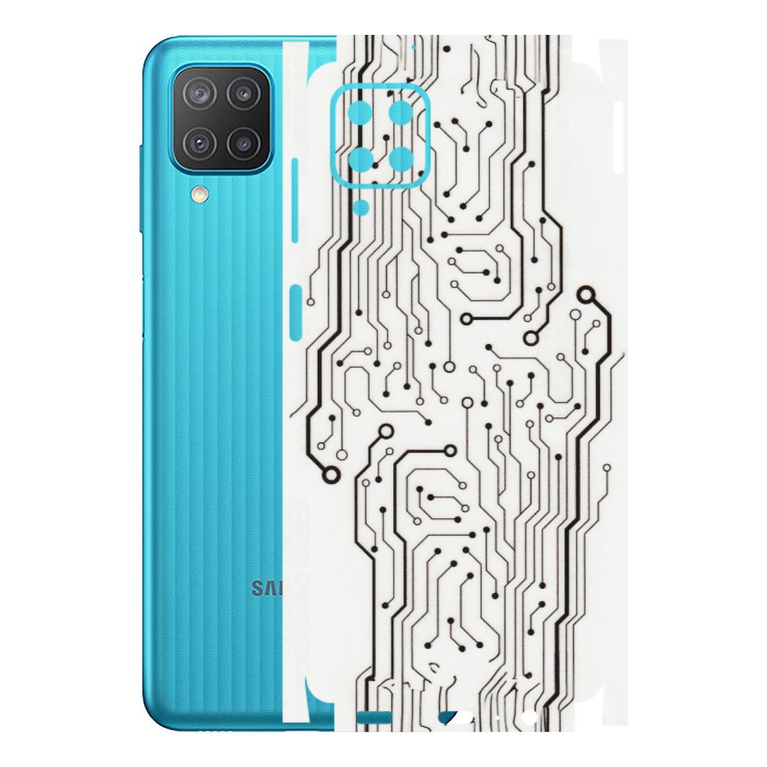 Samsung M/F/Note/Flip and C Phone Skins (All Models) - Tech Circuits - Transparent Finish (T-03) Samsung Galaxy M12