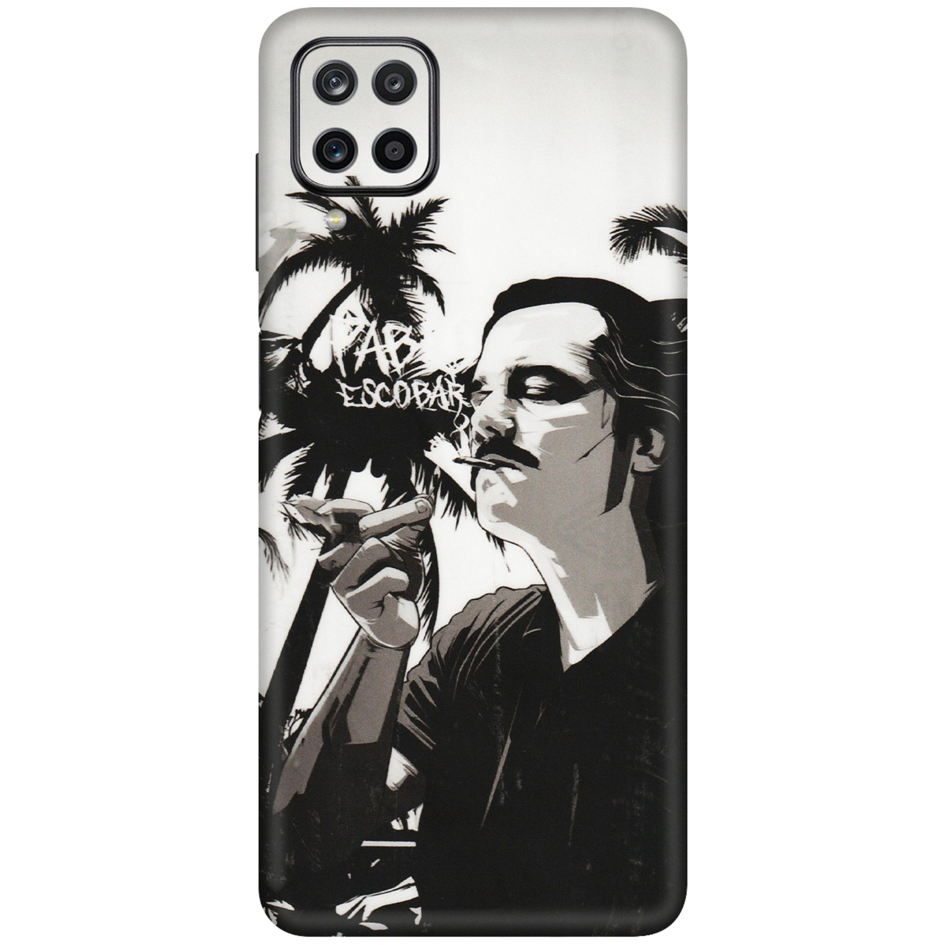 Samsung M/F/Note/Flip and C Phone Skins (All Models) - Pab Escobar - Transparent Finish (T-05) Samsung Galaxy M12