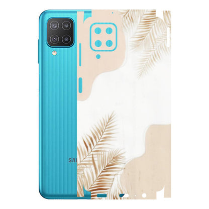 Samsung M/F/Note/Flip and C Phone Skins (All Models) - Gold Petals Abstract - Transparent Finish (T-08) Samsung Galaxy M12