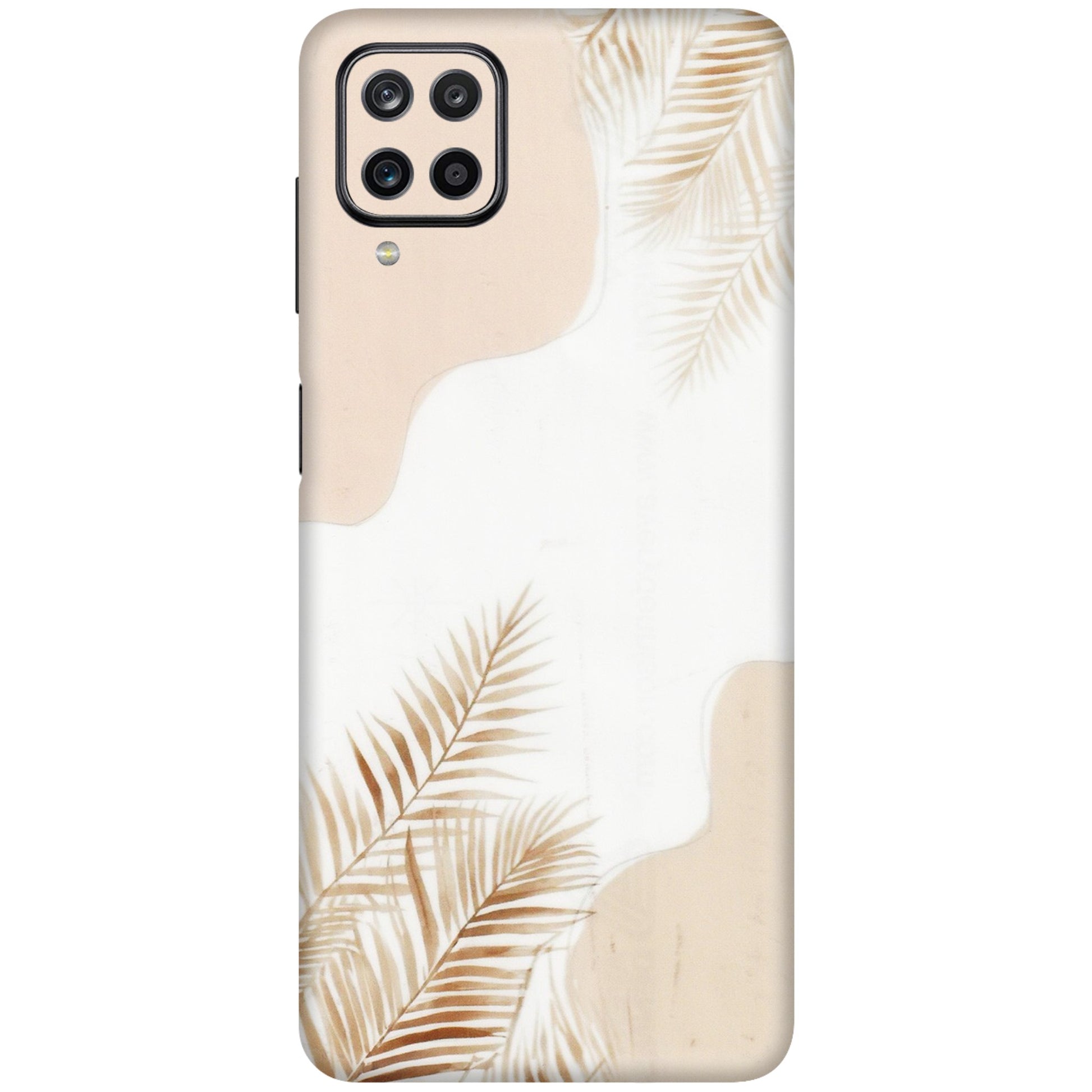 Samsung M/F/Note/Flip and C Phone Skins (All Models) - Gold Petals Abstract - Transparent Finish (T-08) Samsung Galaxy M12