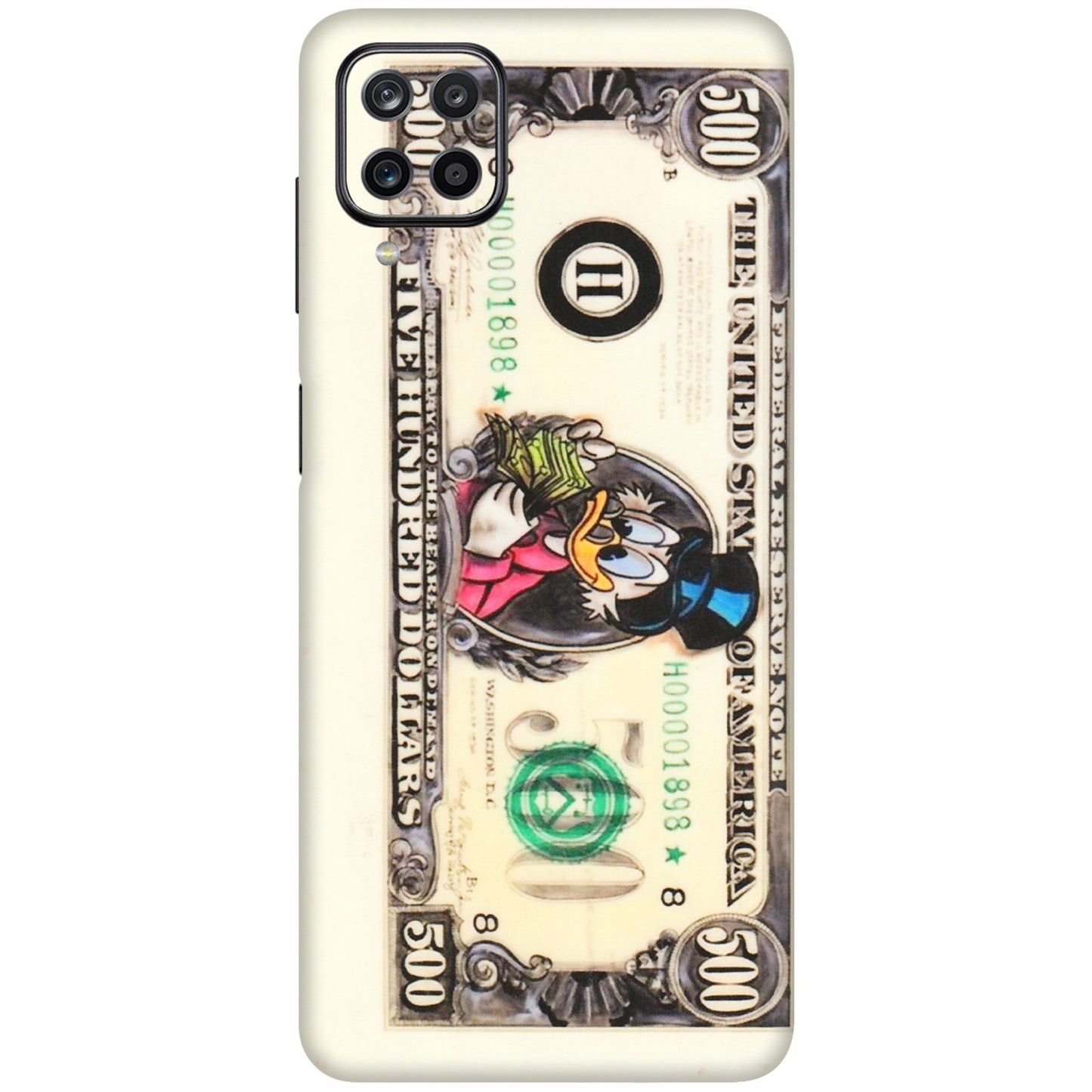 Samsung M/F/Note/Flip and C Phone Skins (All Models) - Five Hundred Dollar Duck - Transparent Finish (T-15) Samsung Galaxy M12