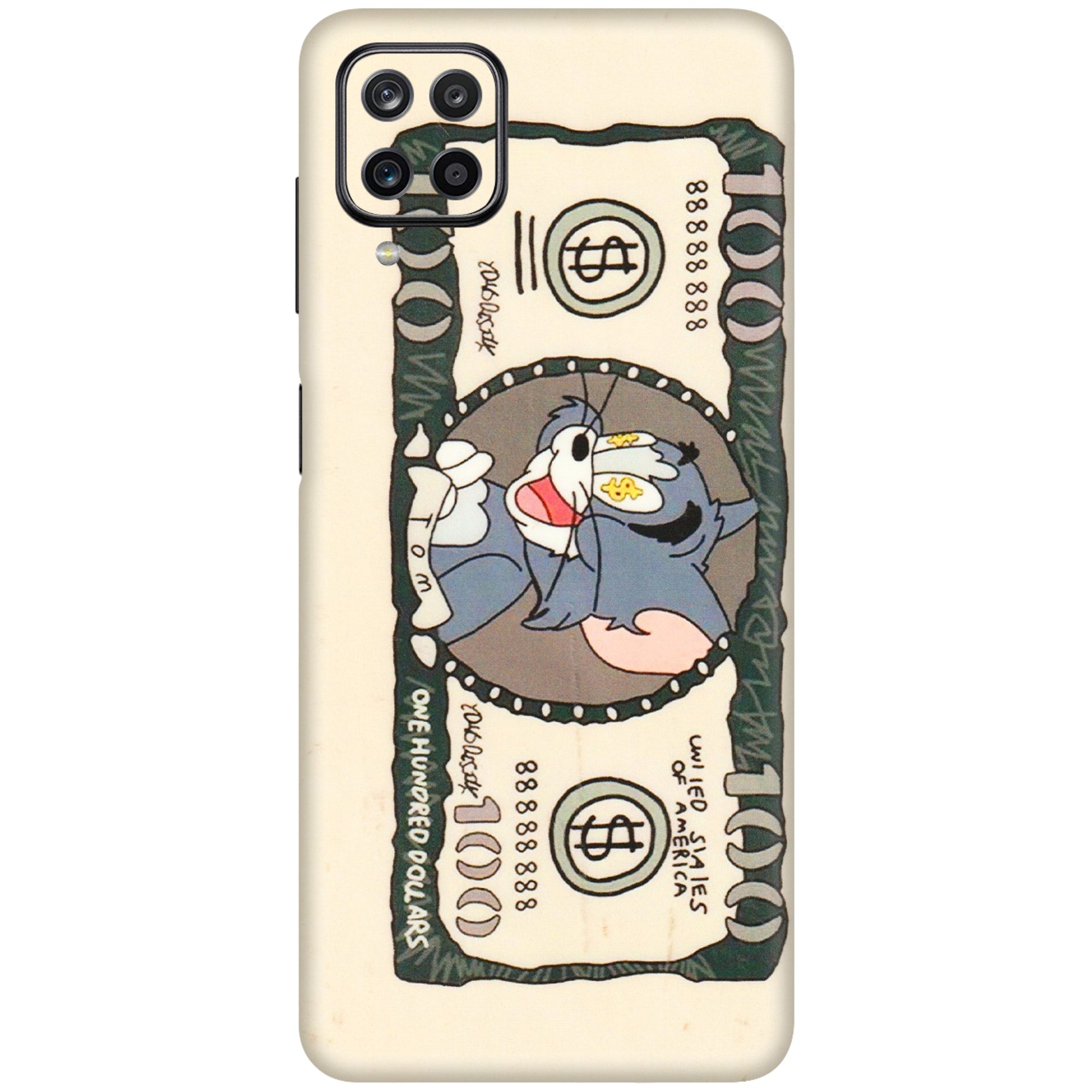 Samsung M/F/Note/Flip and C Phone Skins (All Models) - One Hundred Dollar Tom - Transparent Finish (T-16) Samsung Galaxy M12