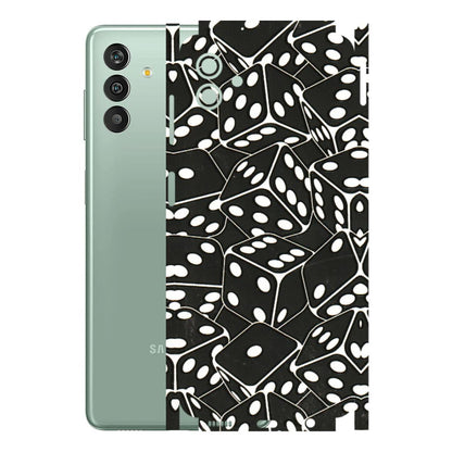 Samsung M/F/Note/Flip and C Phone Skins (All Models) - Big Black Dices - 3D Embossed Finish (L-106) Samsung Galaxy M13 (5G)