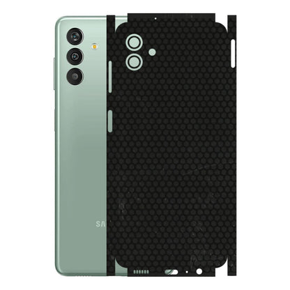 Samsung M/F/Note/Flip and C Phone Skins (All Models) - Black honeycomb - 3D Embossed Finish (L-114) Samsung Galaxy M13 (5G)