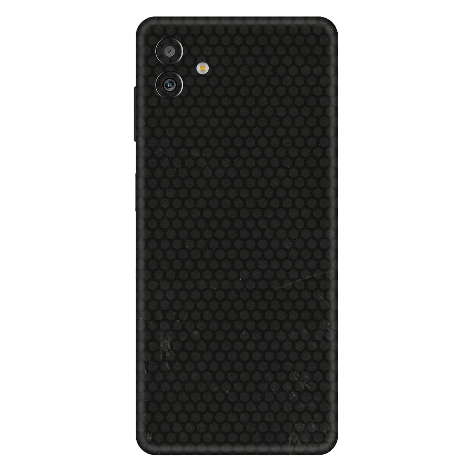 Samsung M/F/Note/Flip and C Phone Skins (All Models) - Black honeycomb - 3D Embossed Finish (L-114) Samsung Galaxy M13 (5G)