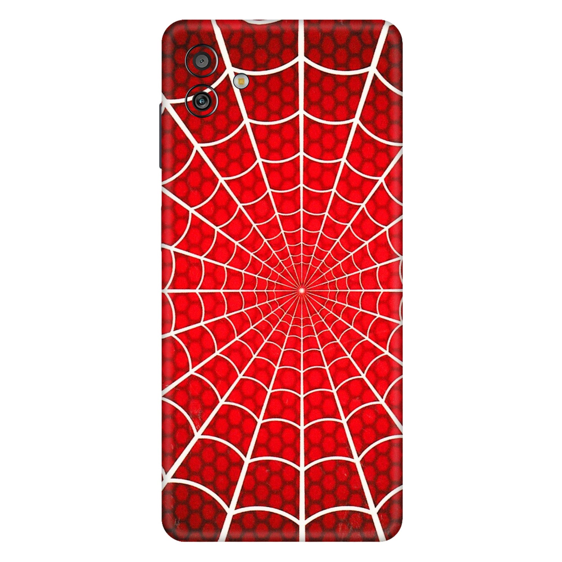 Samsung M/F/Note/Flip and C Phone Skins (All Models) - Classic Spidey Web - 3D Embossed Finish (L-115) Samsung Galaxy M13 (5G)