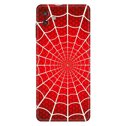 Samsung M/F/Note/Flip and C Phone Skins (All Models) - Classic Spidey Web - 3D Embossed Finish (L-115) Samsung Galaxy M13 (5G)