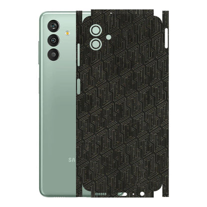Samsung M/F/Note/Flip and C Phone Skins (All Models) - Black Abstract Pattern - 3D Embossed Finish (L-117) Samsung Galaxy M13 (5G)