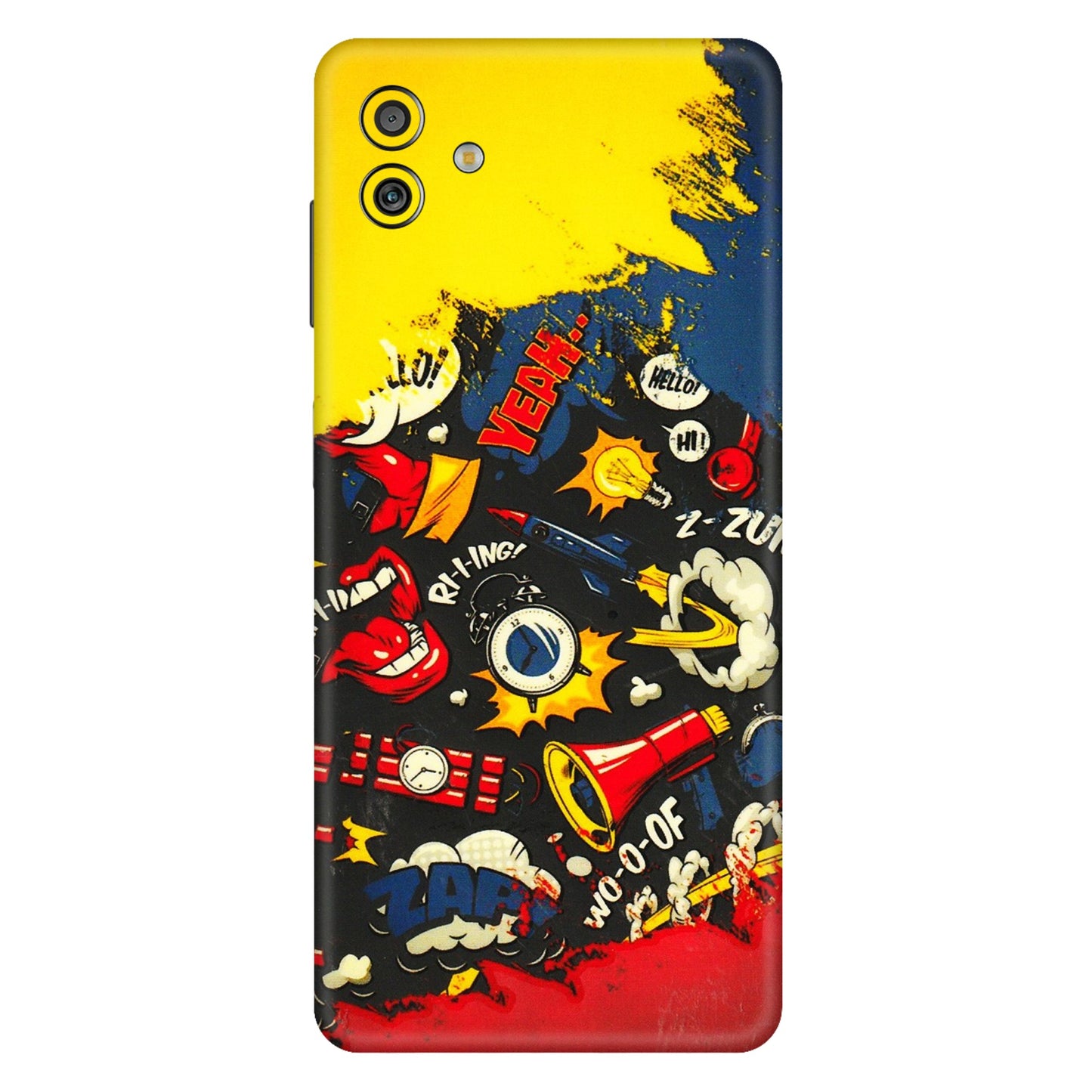 Samsung M/F/Note/Flip and C Phone Skins (All Models) - Pacific Doodle Art - 3D Embossed Finish (L-120) Samsung Galaxy M13 (5G)