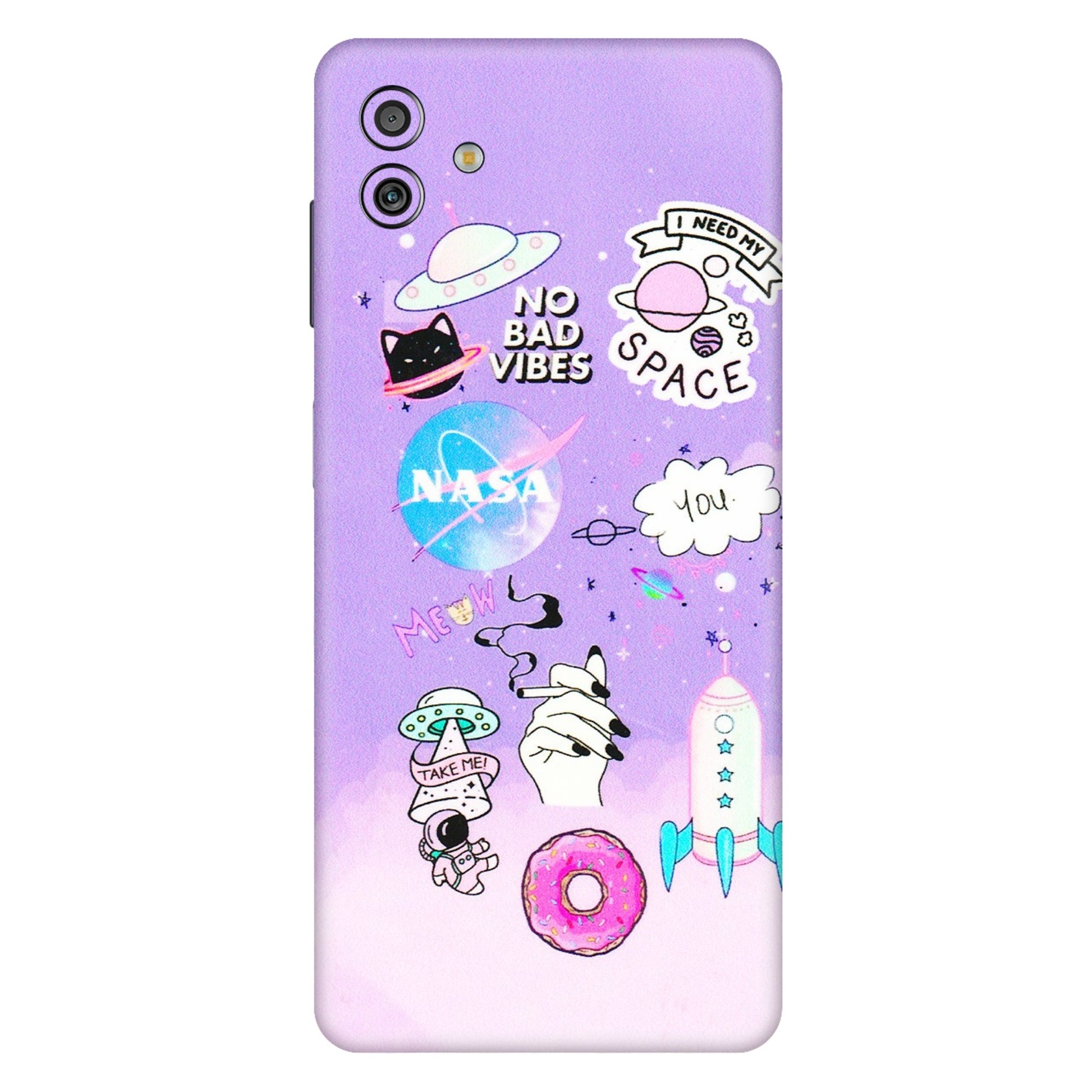 Samsung M/F/Note/Flip and C Phone Skins (All Models) - I Need My Nasa Skin - 3D Embossed Finish (L-149) Samsung Galaxy M13 (5G)