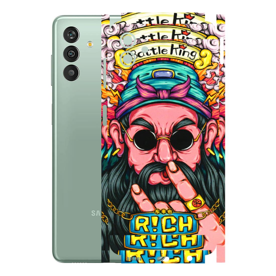 Samsung M/F/Note/Flip and C Phone Skins (All Models) - Battle King Dude Face - 3D Embossed Finish (L-178) Samsung Galaxy M13 (5G)