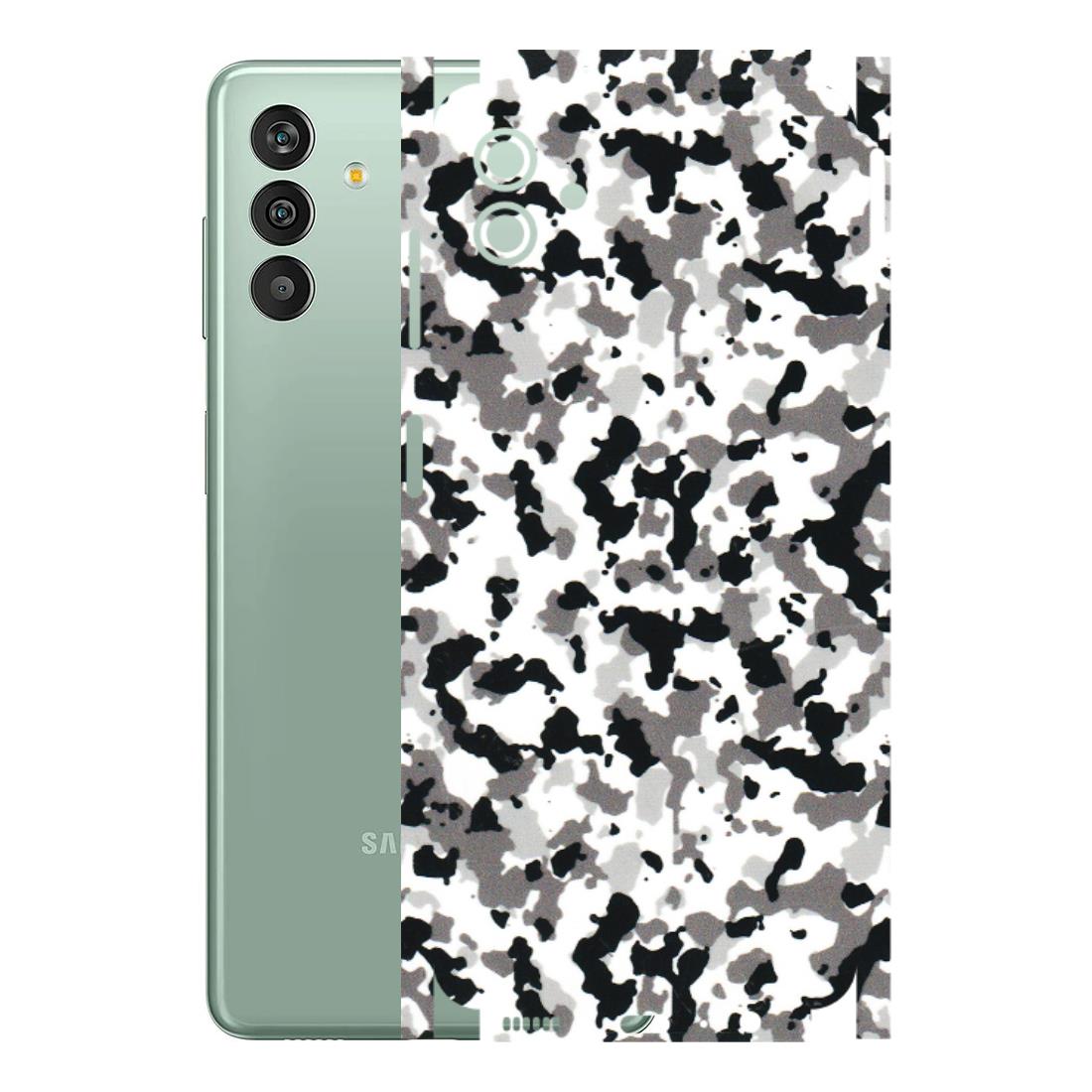 Samsung M/F/Note/Flip and C Phone Skins (All Models) - White Black Camouflage - 3D Embossed Finish (L-18) Samsung Galaxy M13 (5G)