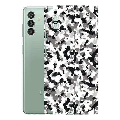 Samsung M/F/Note/Flip and C Phone Skins (All Models) - White Black Camouflage - 3D Embossed Finish (L-18) Samsung Galaxy M13 (5G)