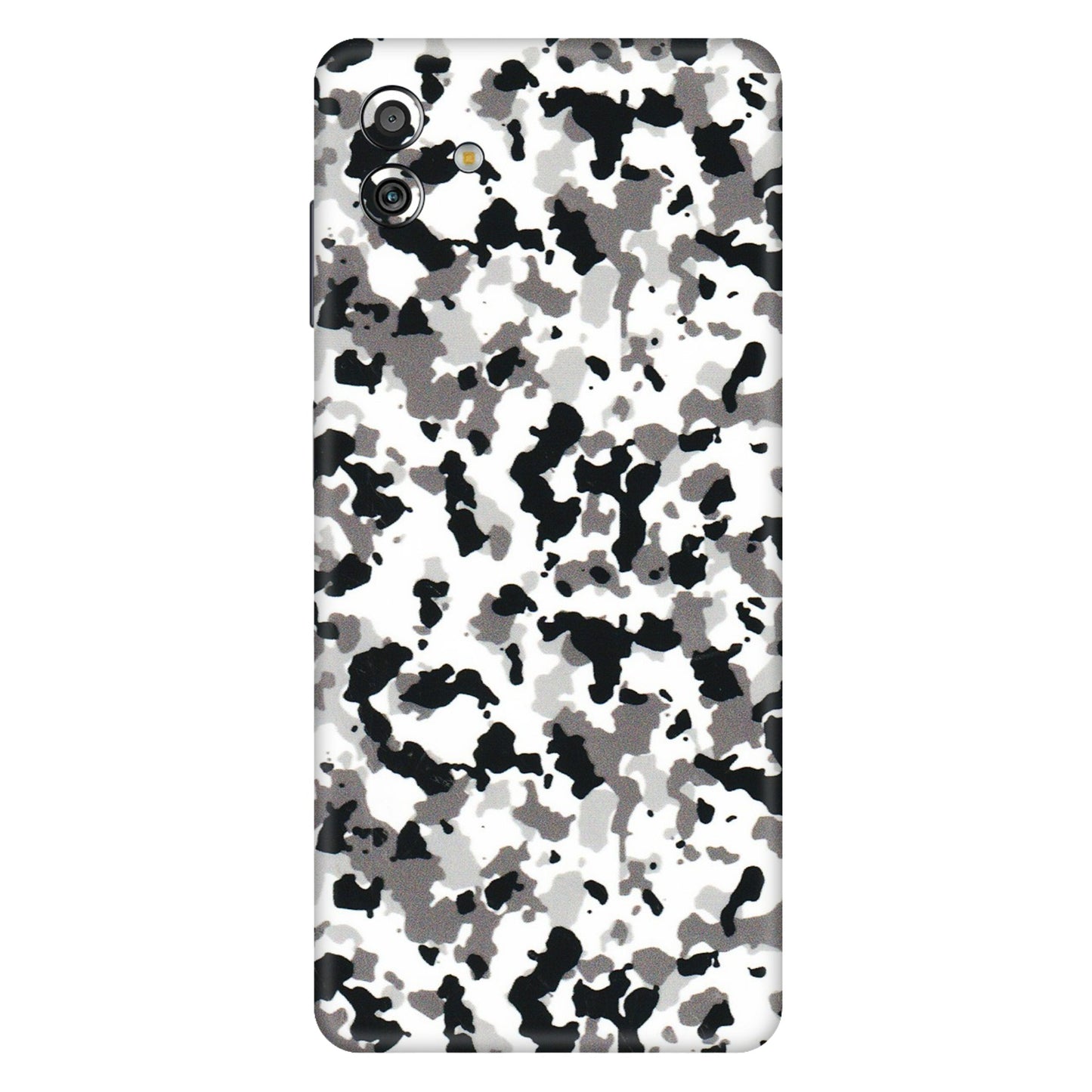 Samsung M/F/Note/Flip and C Phone Skins (All Models) - White Black Camouflage - 3D Embossed Finish (L-18) Samsung Galaxy M13 (5G)