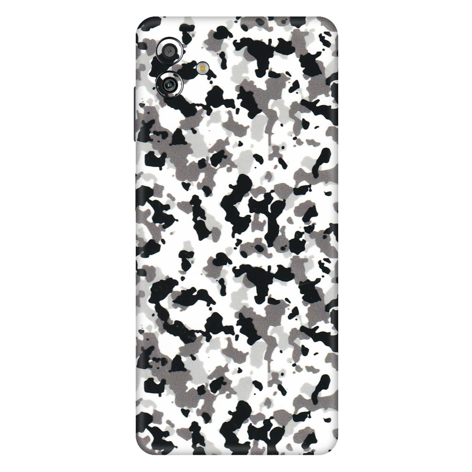 Samsung M/F/Note/Flip and C Phone Skins (All Models) - White Black Camouflage - 3D Embossed Finish (L-18) Samsung Galaxy M13 (5G)