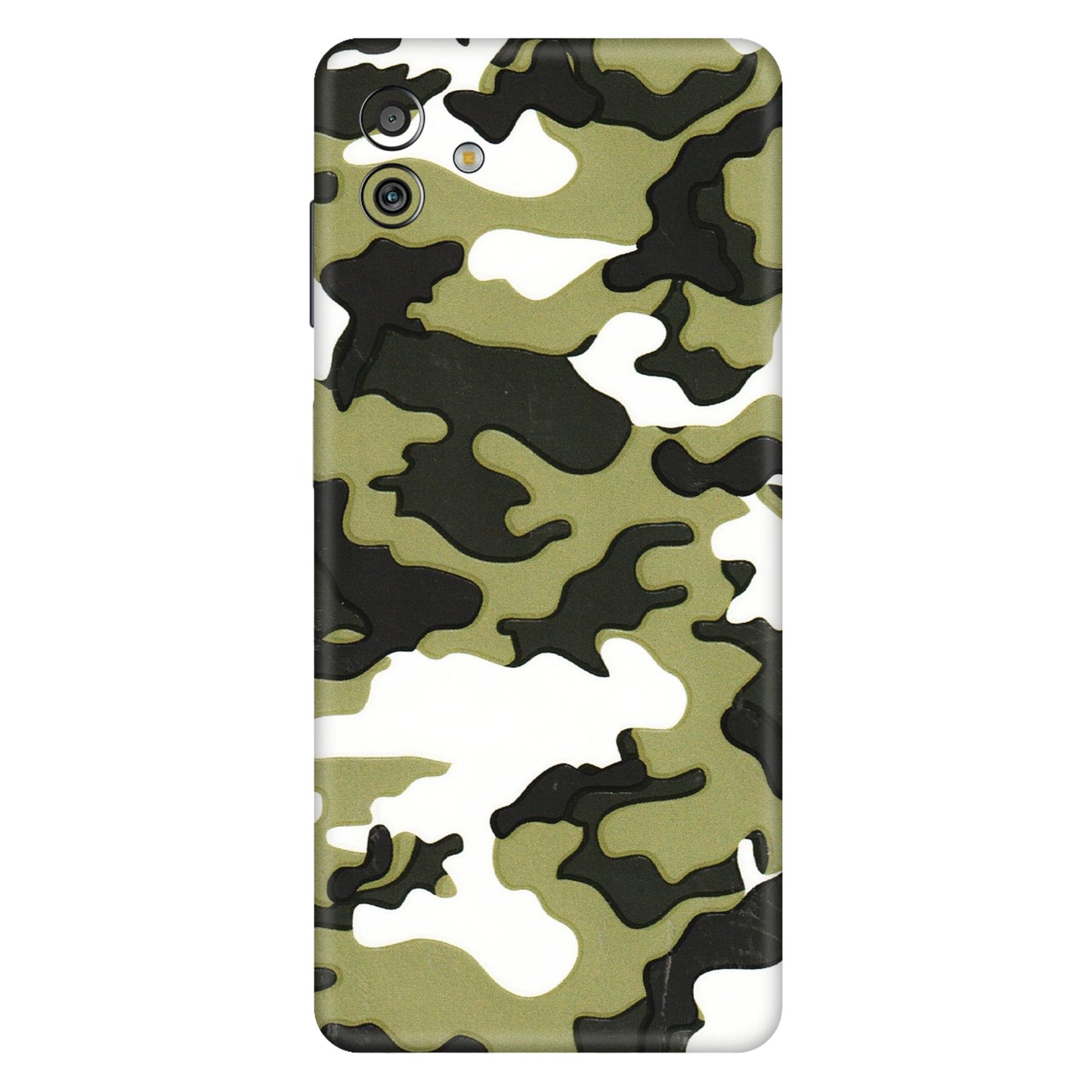 Samsung M/F/Note/Flip and C Phone Skins (All Models) - Camouflages White And Green - 3D Embossed Finish (L-243) Samsung Galaxy M13 (5G)