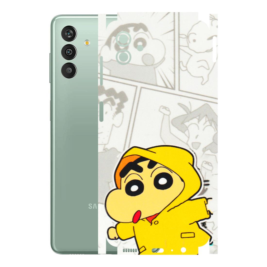 Samsung M/F/Note/Flip and C Phone Skins (All Models) - Yellow Shinchan Comic - 3D Embossed Finish (L-246) Samsung Galaxy M13 (5G)