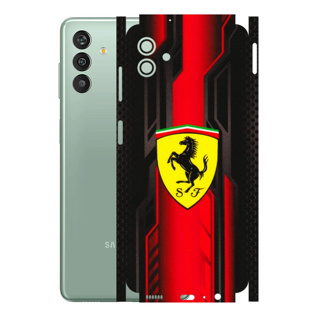 Samsung M/F/Note/Flip and C Phone Skins (All Models) - Black Ferrari Logo - 3D Embossed Finish (L-253) Samsung Galaxy M13 (5G)