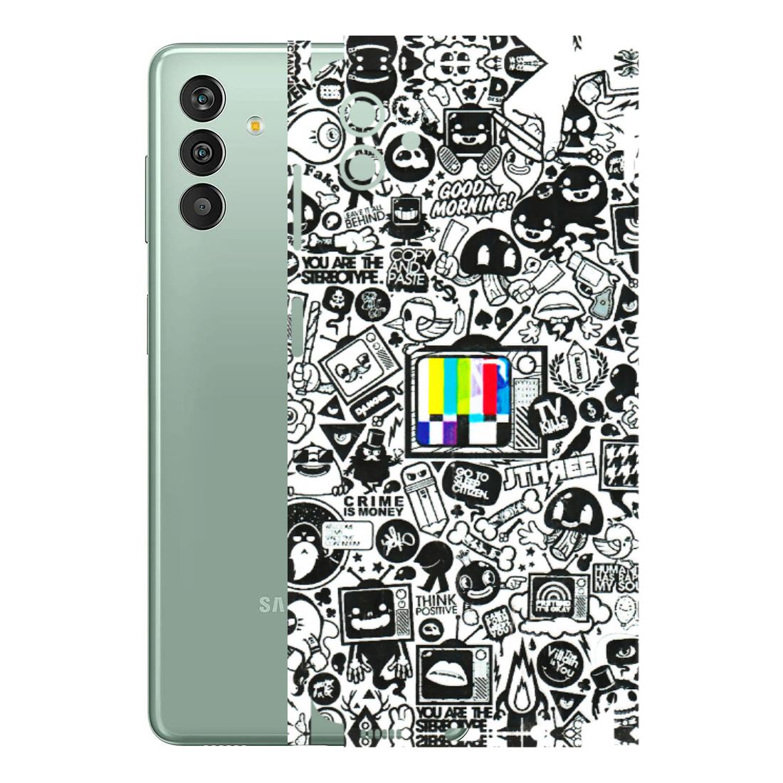 Samsung M/F/Note/Flip and C Phone Skins (All Models) - Doodles Positive Art - 3D Embossed Finish (L-263) Samsung Galaxy M13 (5G)