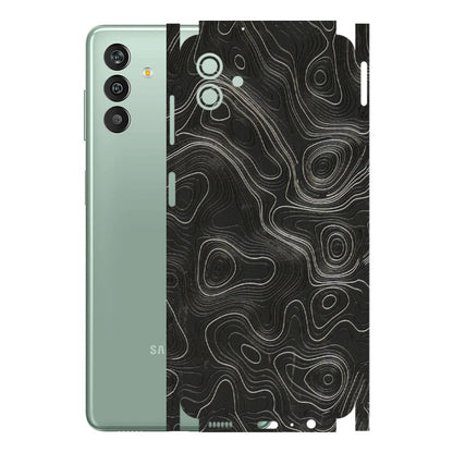 Samsung M/F/Note/Flip and C Phone Skins (All Models) - Abstract White Line Map - 3D Embossed Finish (L-269) Samsung Galaxy M13 (5G)