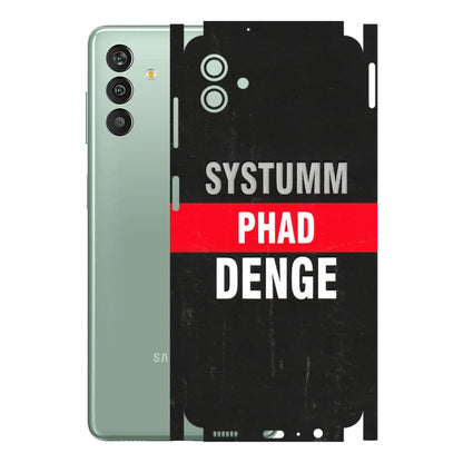 Samsung M/F/Note/Flip and C Phone Skins (All Models) - Systumm Phad Denge - 3D Embossed Finish (L-278) Samsung Galaxy M13 (5G)