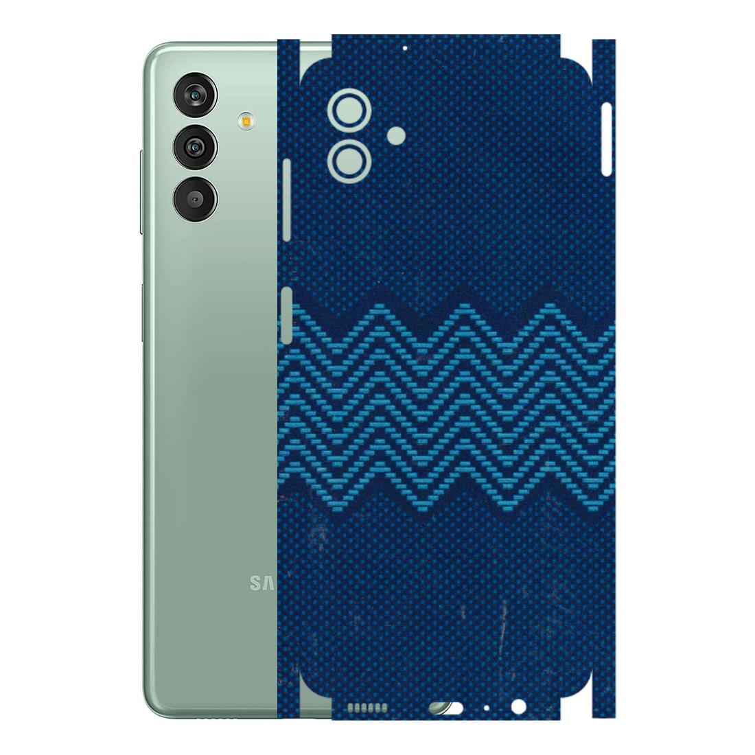 Samsung M/F/Note/Flip and C Phone Skins (All Models) - Blue Sober Waves - 3D Embossed Finish (L-306) Samsung Galaxy M13 (5G)