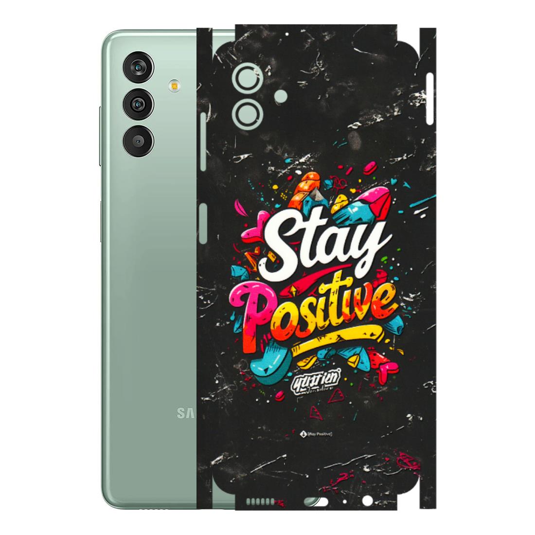 Samsung M/F/Note/Flip and C Phone Skins (All Models) - Stay Positive Black - 3D Embossed Finish (L-31) Samsung Galaxy M13 (5G)