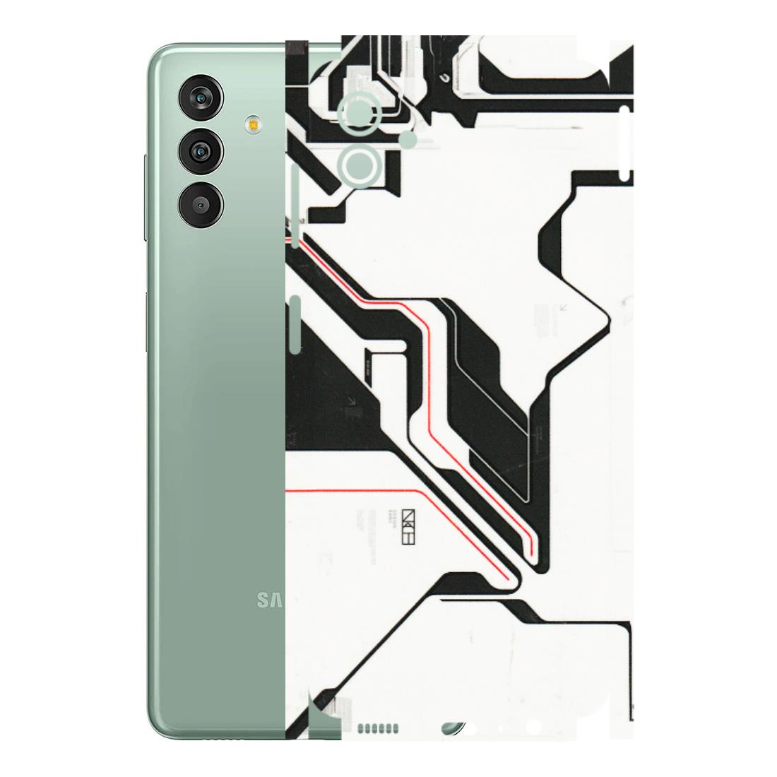 Samsung M/F/Note/Flip and C Phone Skins (All Models) - White Techy Logo - 3D Embossed Finish (L-312) Samsung Galaxy M13 (5G)
