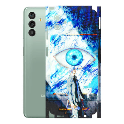 Samsung M/F/Note/Flip and C Phone Skins (All Models) - Anime Sea Blue Eye - 3D Embossed Finish (L-318) Samsung Galaxy M13 (5G)