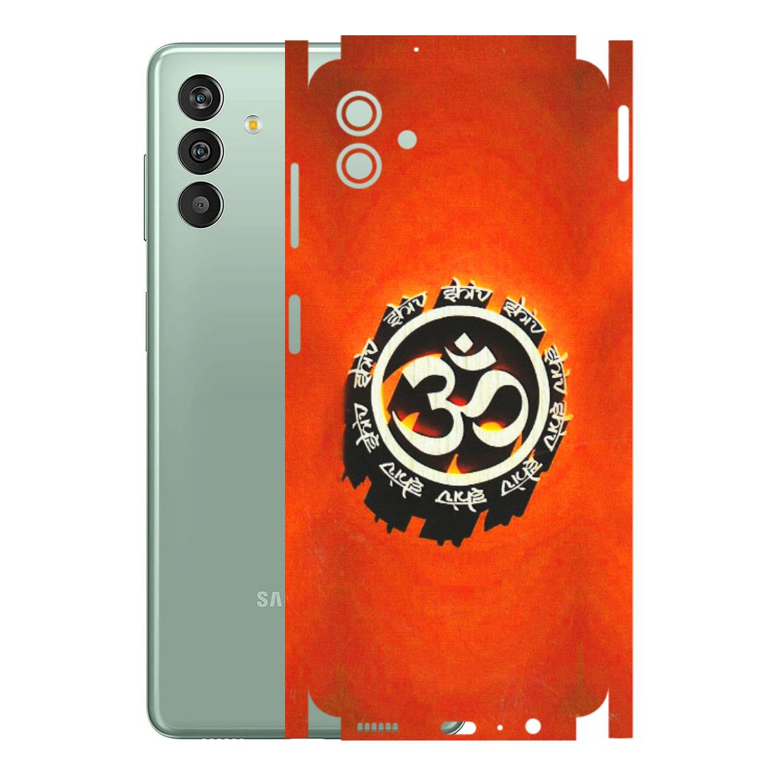 Samsung M/F/Note/Flip and C Phone Skins (All Models) - Aum Shiv Orange - 3D Embossed Finish (L-32) Samsung Galaxy M13 (5G)