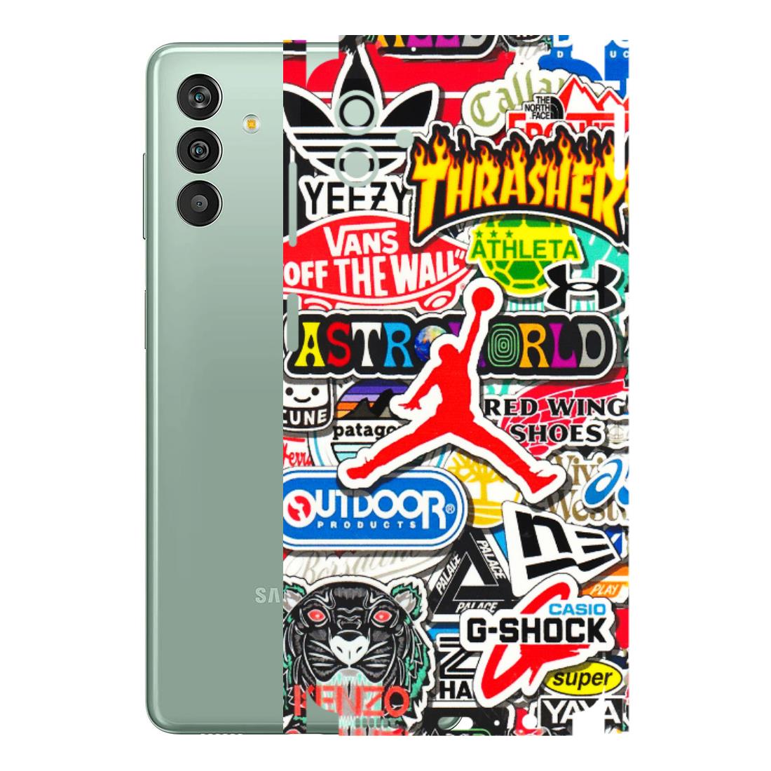 Samsung M/F/Note/Flip and C Phone Skins (All Models) - Multi Brands Sticker Graffiti - 3D Embossed Finish (L-37) Samsung Galaxy M13 (5G)