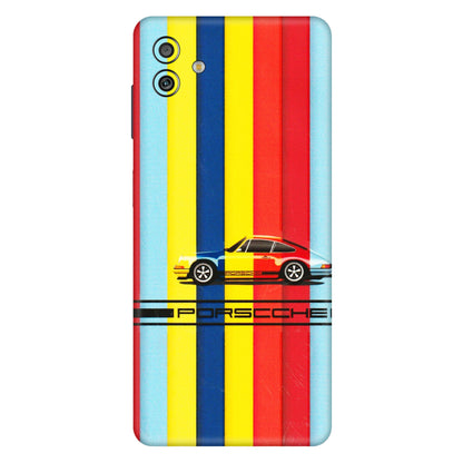 Samsung M/F/Note/Flip and C Phone Skins (All Models) - Multicolour Porche - 3D Embossed Finish (L-39) Samsung Galaxy M13 (5G)