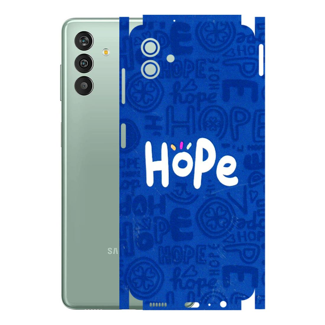 Samsung M/F/Note/Flip and C Phone Skins (All Models) - Hope Doodles Blue - 3D Embossed Finish (L-43) Samsung Galaxy M13 (5G)