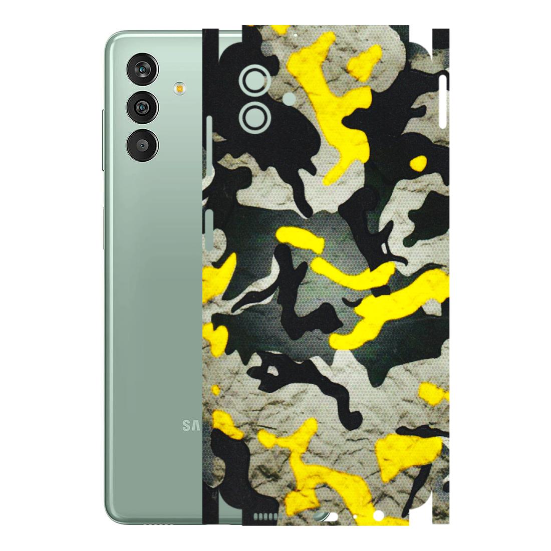 Samsung M/F/Note/Flip and C Phone Skins (All Models) - Yellow Camouflage - 3D Embossed Finish (L-61) Samsung Galaxy M13 (5G)