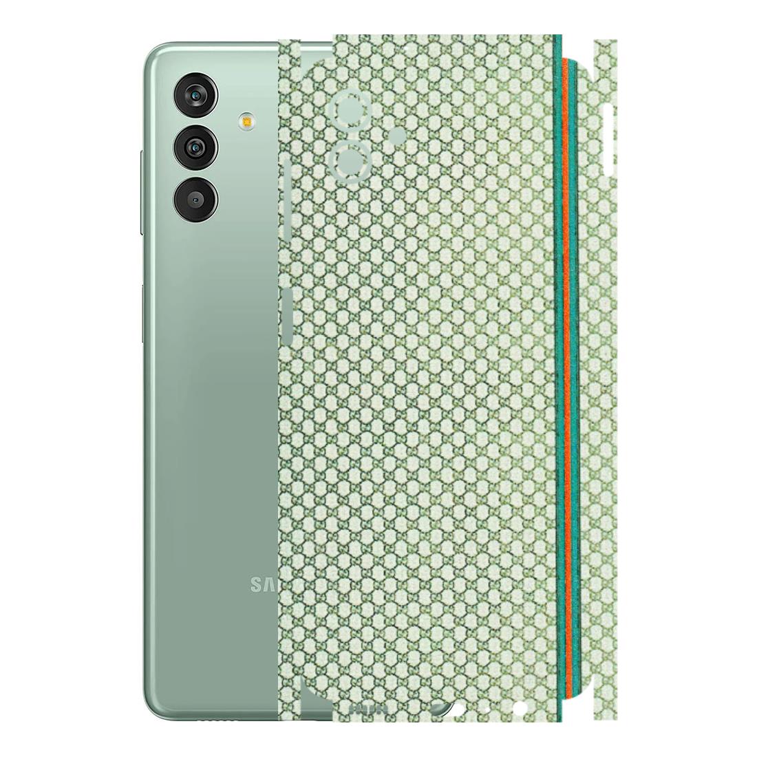 Samsung M/F/Note/Flip and C Phone Skins (All Models) - Gucci Fabric Pattern - 3D Embossed Finish (L-73) Samsung Galaxy M13 (5G)