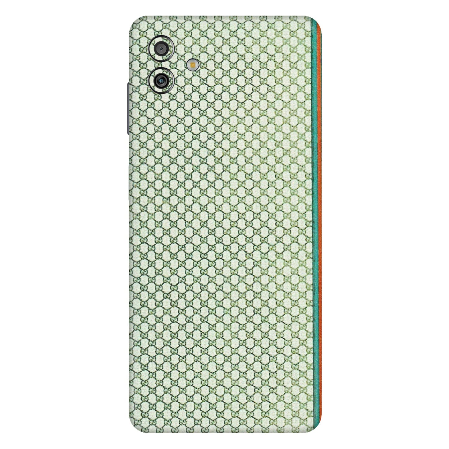 Samsung M/F/Note/Flip and C Phone Skins (All Models) - Gucci Fabric Pattern - 3D Embossed Finish (L-73) Samsung Galaxy M13 (5G)