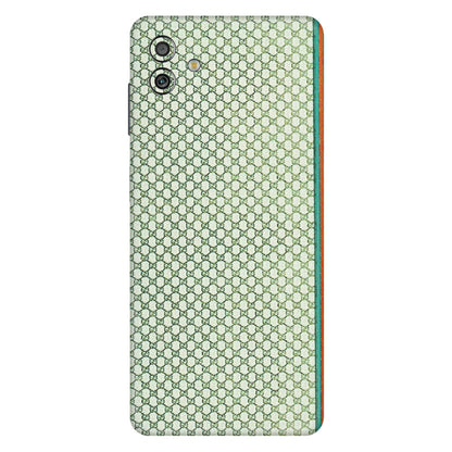 Samsung M/F/Note/Flip and C Phone Skins (All Models) - Gucci Fabric Pattern - 3D Embossed Finish (L-73) Samsung Galaxy M13 (5G)