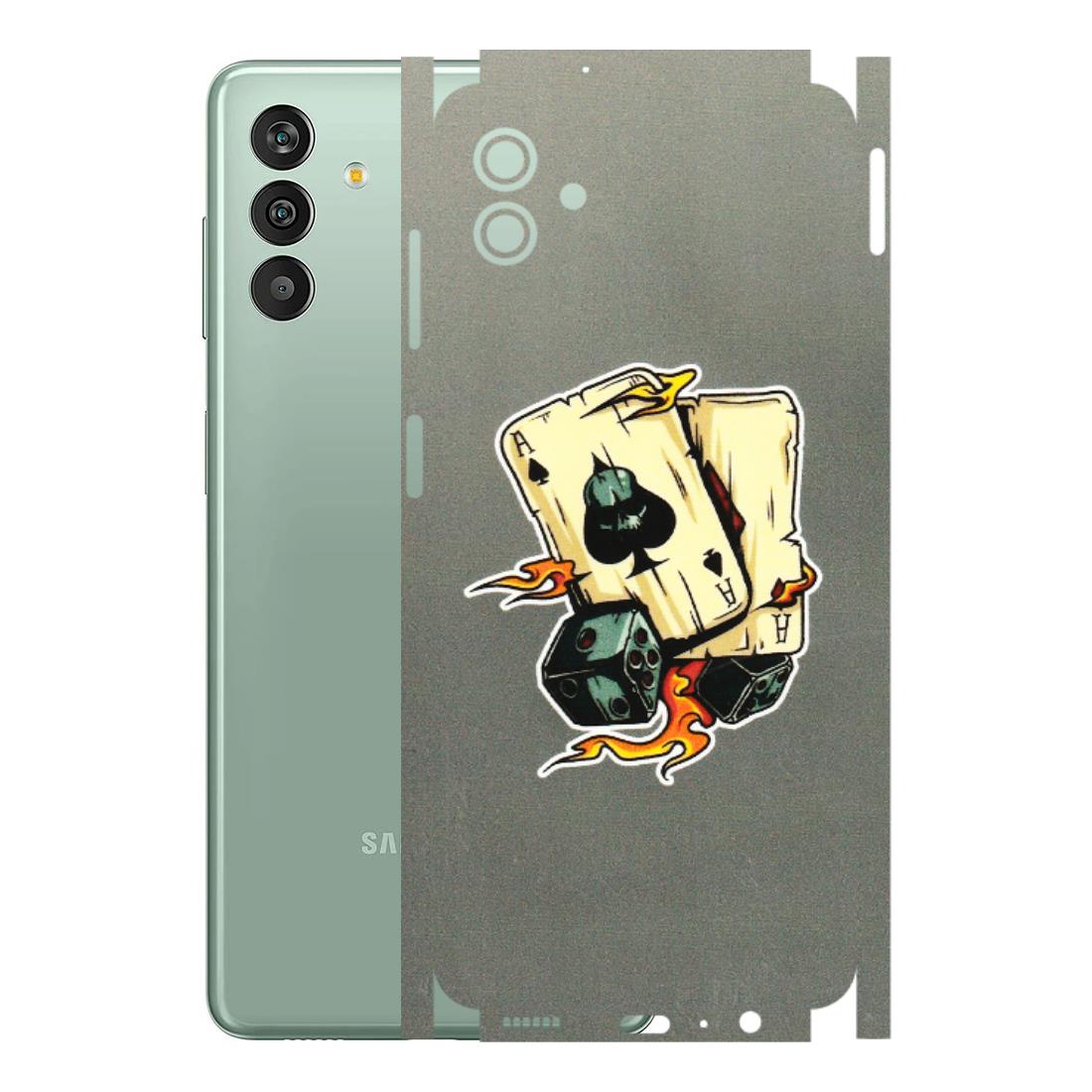 Samsung M/F/Note/Flip and C Phone Skins (All Models) - Grey Cards Of Ace - 3D Embossed Finish (L-77) Samsung Galaxy M13 (5G)
