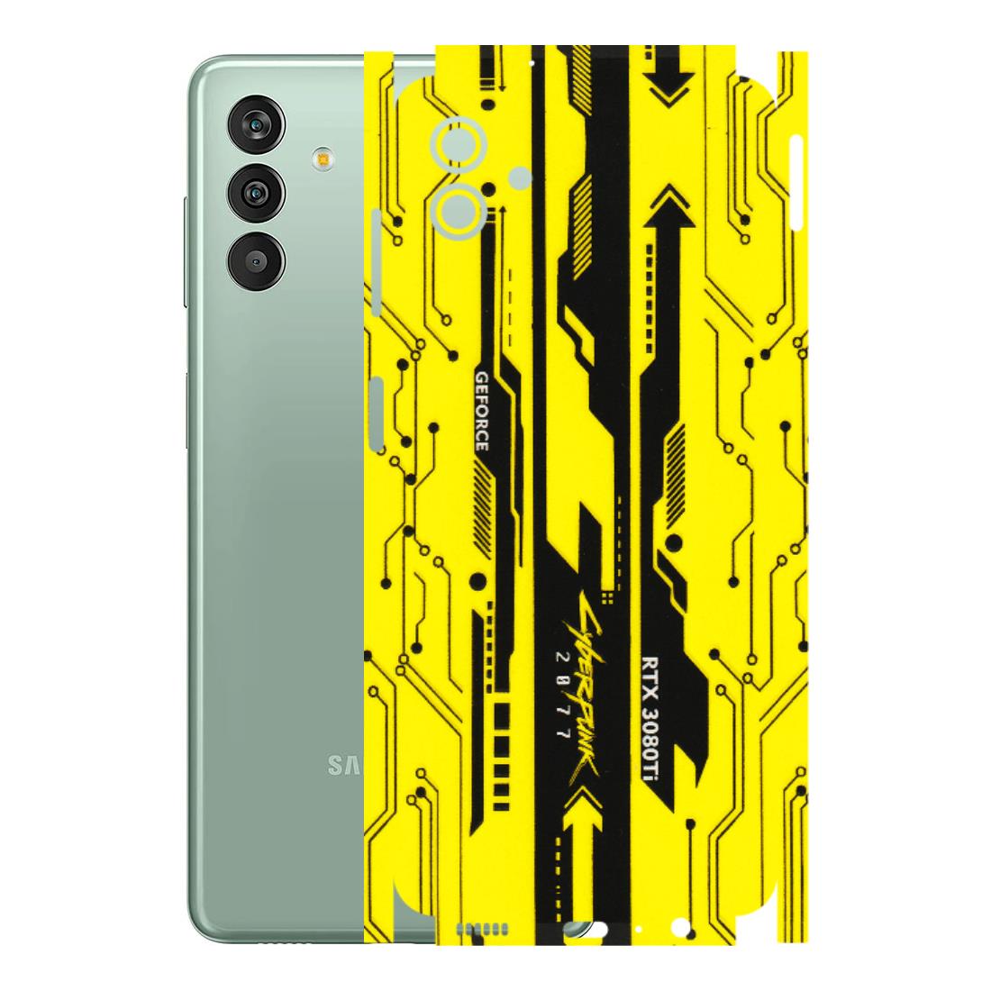Samsung M/F/Note/Flip and C Phone Skins (All Models) - Yellow Cyberpunk - 3D Embossed Finish (L-93) Samsung Galaxy M13 (5G)