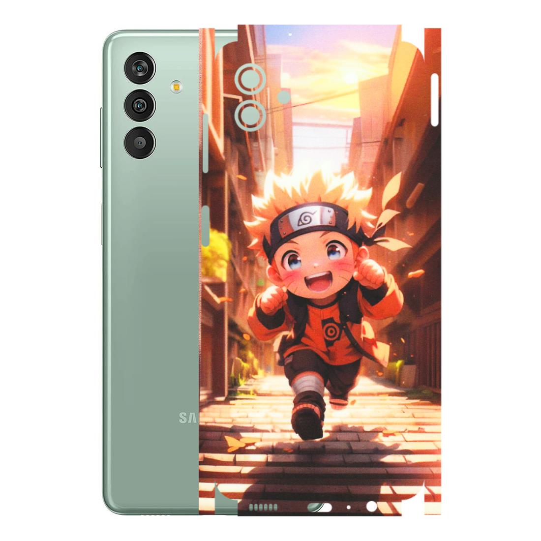Samsung M/F/Note/Flip and C Phone Skins (All Models) - Naruto Cute Toon Running - Matte Finish (M-04) Samsung Galaxy M13 (5G)