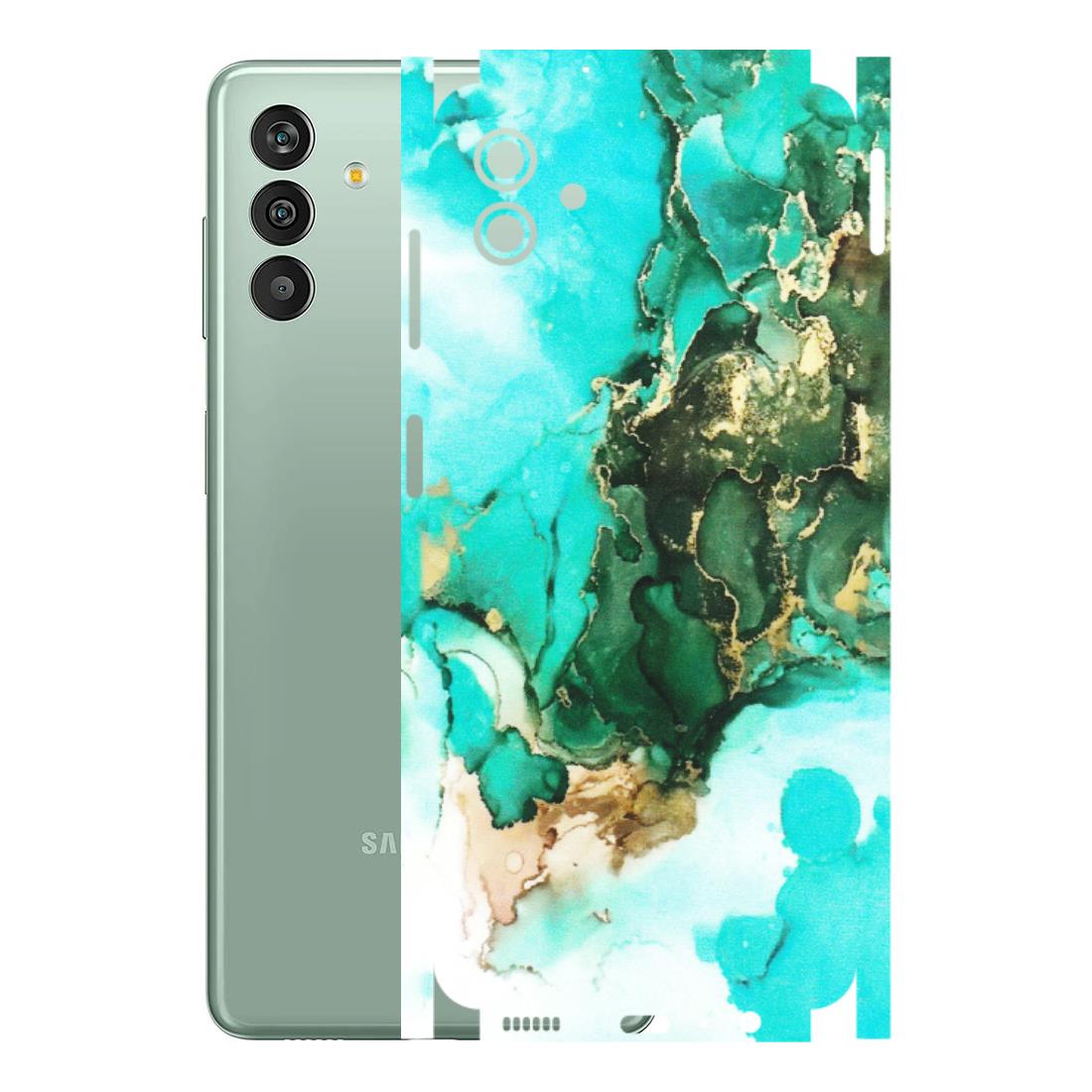 Samsung M/F/Note/Flip and C Phone Skins (All Models) - The Blue Gold Marble - Matte Finish (M-124) Samsung Galaxy M13 (5G)
