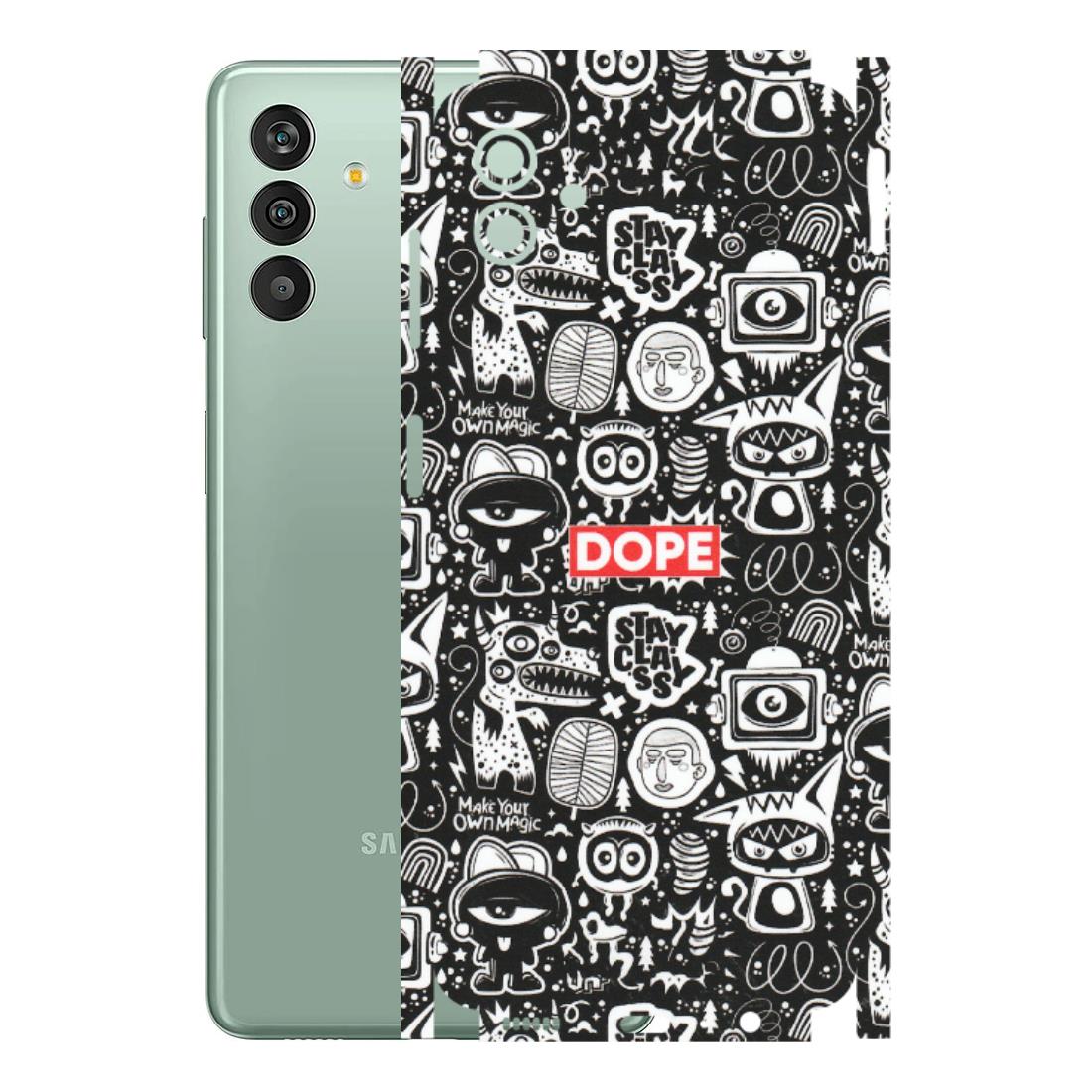 Samsung M/F/Note/Flip and C Phone Skins (All Models) - Dope Stay Classy Black Doodles - Matte Finish (M-126) Samsung Galaxy M13 (5G)